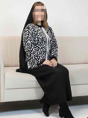 ست بافت کت دامن پلنگی