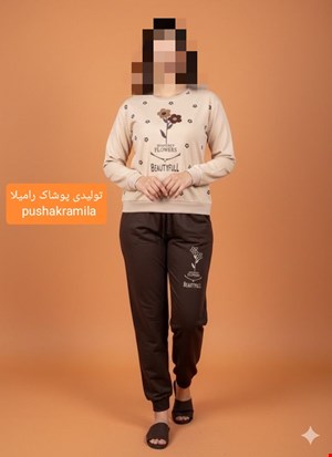 ست بلوز و شلوار طرح گل تفنگی