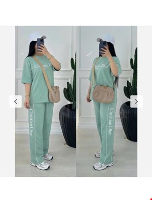 ست تیشرت شلوار زنانه طرح کریستین دیور