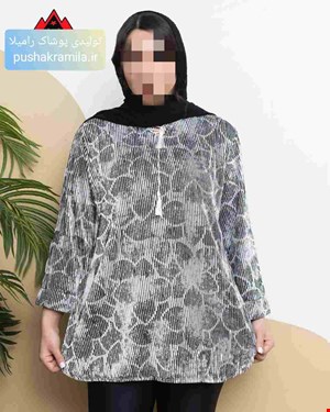 تونیک پلیسه طرح برگ