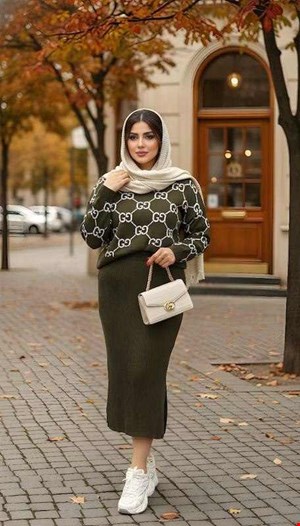 ست بافت کراپ سارافون گوچی