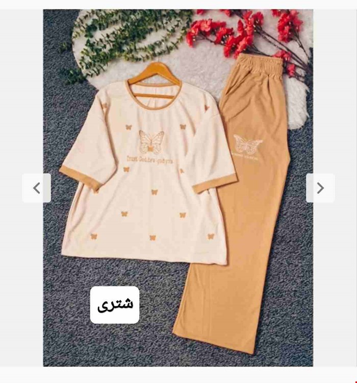 ست بلوز شلوار طرح پروانه